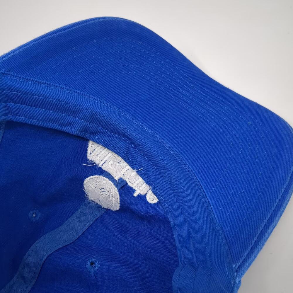 Apollo Allstate Insurance Embroidered Blue White Baseball Cap Hat OS Slideback - Picture 8 of 9